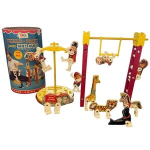 Vintage 1963 Fisher Price Junior Circus Set model #902